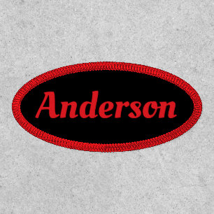 Vintage Retro Mechanic Name Template  Patch