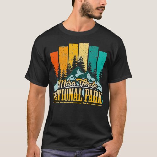 Vintage Retro Mesa Verde National Park  T_Shirt