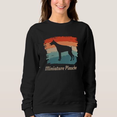 Vintage Retro Miniature Pinscher Dog Lover Sweatshirt