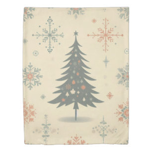 Vintage/Retro modern Christmas/winter Duvet Cover