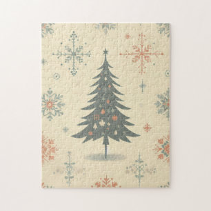 Vintage/Retro modern Christmas/winter Jigsaw Puzzle