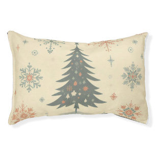 Vintage/Retro modern Christmas/winter Pet Bed