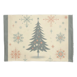 Vintage/Retro modern Christmas/winter Pillow Case