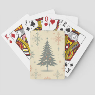 Vintage/Retro modern Christmas/winter Poker Cards