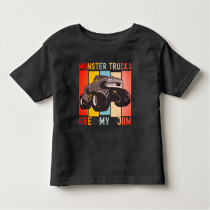 Vintage Retro - Monster Trucks Are My Jam Toddler T-shirt