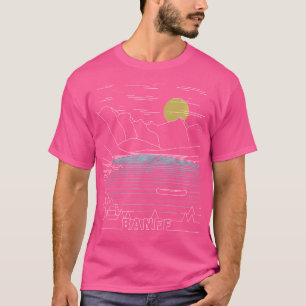 Vintage Retro Moraine Lake Banff National Park Hik T-Shirt