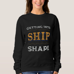 Vintage Retro Motorboat Motor Boating and Boat Ca Sweatshirt