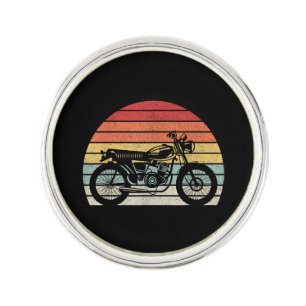 Vintage Retro Motorcycle Lapel Pin