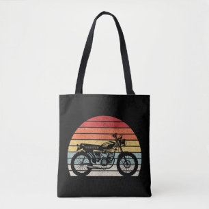 Vintage Retro Motorcycle Tote Bag