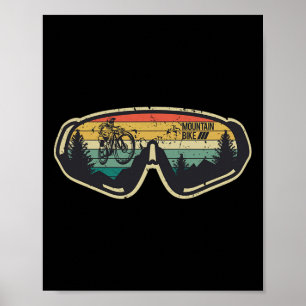 Vintage Retro Mountain Bike Mtb Downhill Biking  Poster