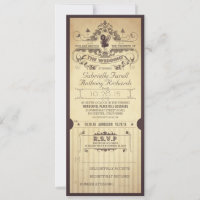 movie ticket wedding invitations