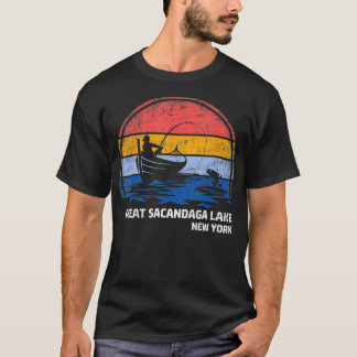 Vintage Retro New York Great Sacandaga Lake Summer T-Shirt