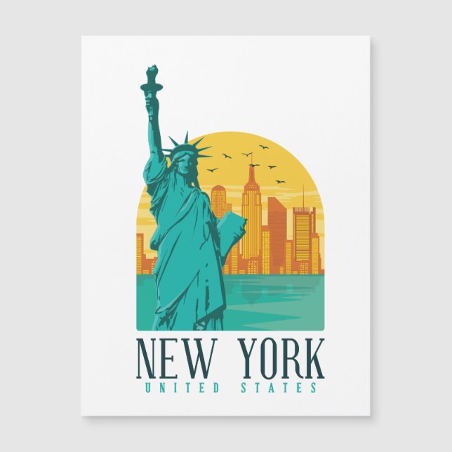 Vintage Retro New York Skyline  (Front)