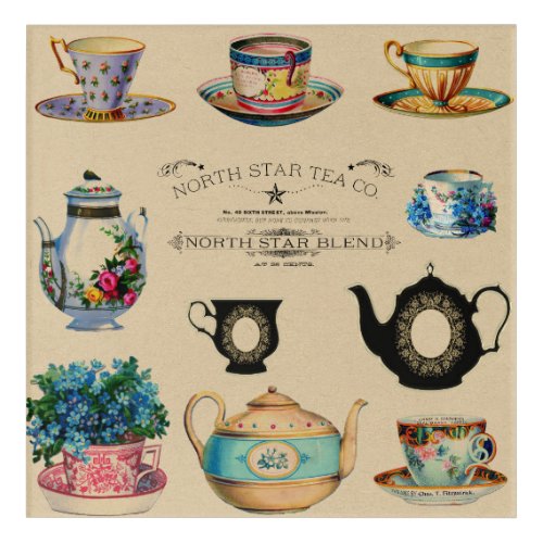 Vintage Retro North Star Tea Blend Company Advert Acrylic Print