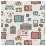  vintage retro nostalgia jukebox phonograph fabric