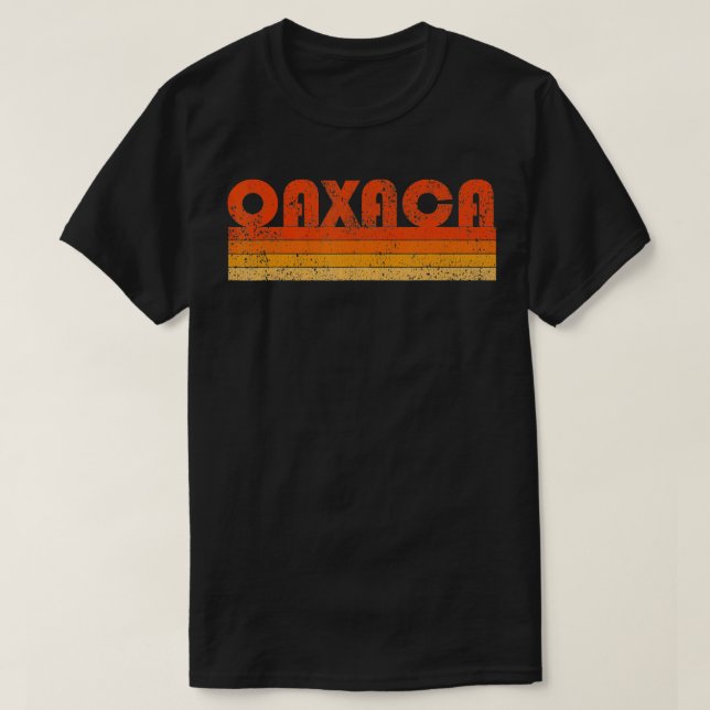Vintage Retro Oaxaca Mexico T-Shirt (Design Front)