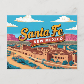 Vintage & Retro of Santa Fe, New Mexico Postcard