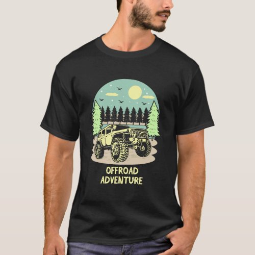 Vintage Retro Off Road Adventure 4X4 Mudding T_Shirt