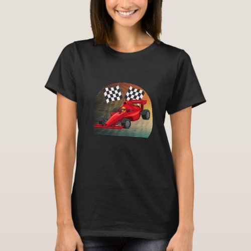 Vintage Retro One Formula Motor Sport Racing Fan R T_Shirt