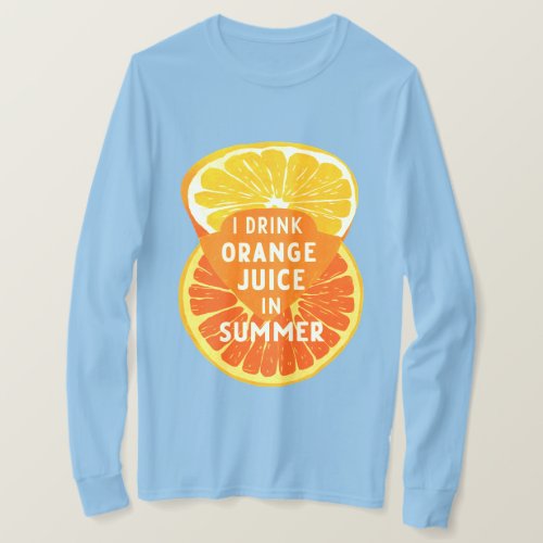 vintage retro orange juice T_Shirt