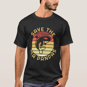 Vintage Retro Orca Lovers Orca Rescue Save The Sea T-Shirt