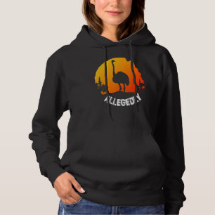 Vintage Retro Ostrich Allegedly 1 Hoodie
