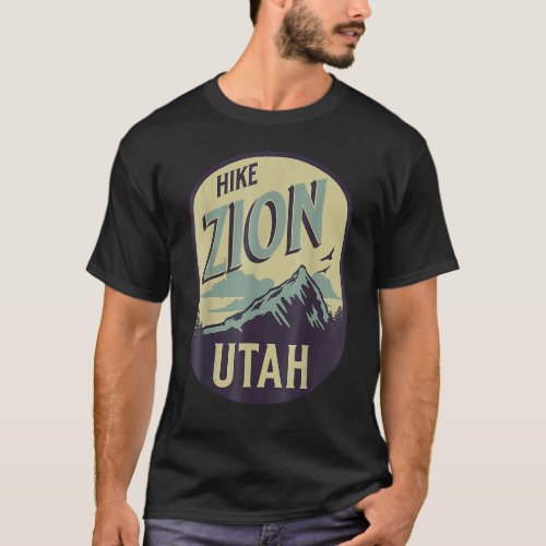 Vintage Retro Outdoors UT Utah U S Mountain State T_Shirt