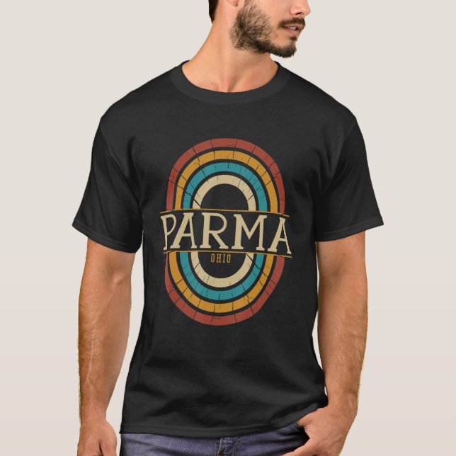 Vintage Retro Parma Ohio OH Souvenirs T-Shirt (Front)