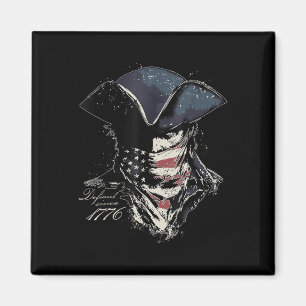 Vintage Retro Patriot Defiant Since 1776 Us Flag 4 Magnet