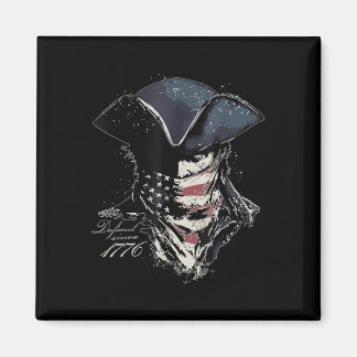 Vintage Retro Patriot Defiant Since 1776 Us Flag 4 Magnet