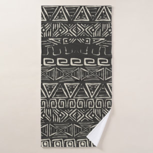 vintage retro pattern. Aztec background. Bath Towel