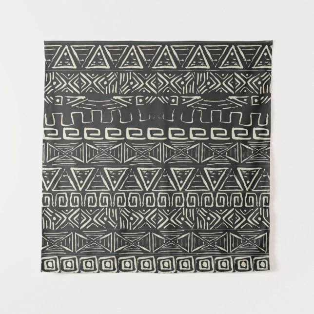 vintage retro pattern. Aztec background.  Tapestry (Front)