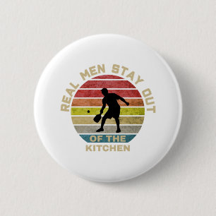 Vintage Retro Pickleball Funny Button