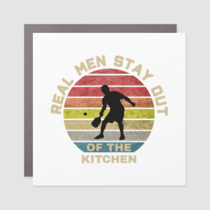 Vintage Retro Pickleball Funny Car Magnet