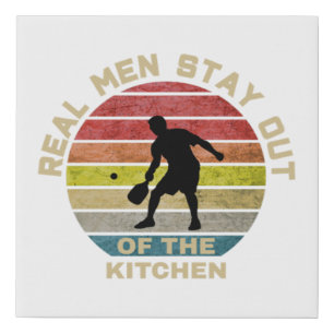 Vintage Retro Pickleball Funny Faux Canvas Print