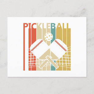 Vintage Retro Pickleball  Holiday Postcard