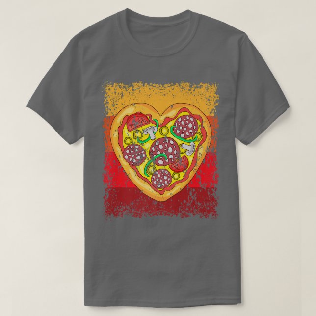 Vintage retro pizza  T-Shirt (Design Front)