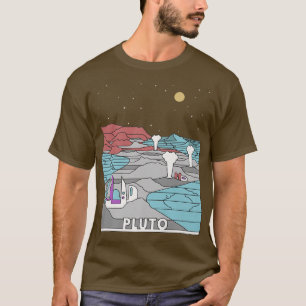 Vintage Retro Pluto National Park Visit Pluto Lin T-Shirt