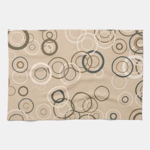 Vintage Retro Pop Squares Abstract Art Towel
