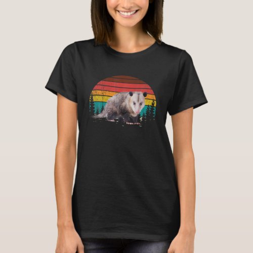 Vintage Retro Possum Lovers T_Shirt