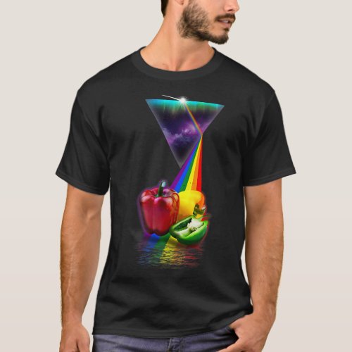 Vintage Retro Prism Peppers T_Shirt