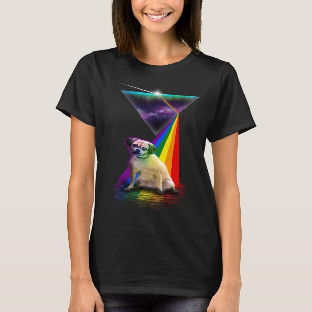 Vintage Retro Prism Puggle T-Shirt (Front)