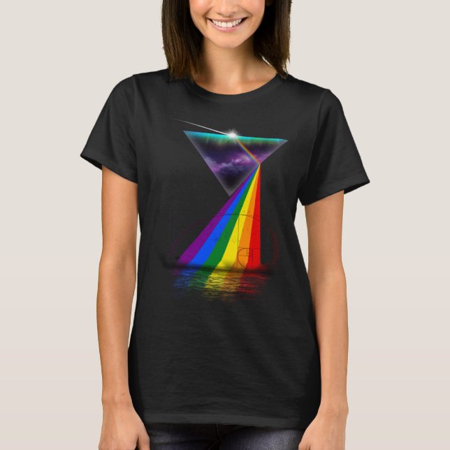 Vintage Retro Prism The Golden Ratio T-Shirt (Front)