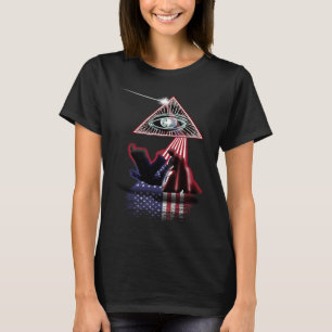 Vintage Retro Prism US Flag Hapkido T-Shirt
