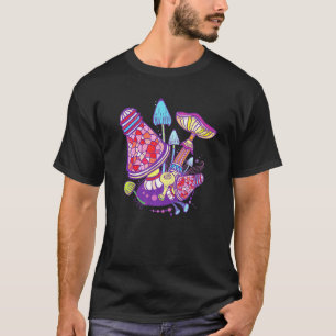 Vintage Retro Psychedelic Magic Mushroom Fungi Tri T-Shirt