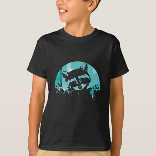 Vintage Retro Raccoon T_Shirt