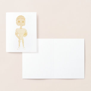 vintage retro rainbow football player ombre foil card
