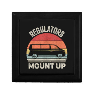 Vintage Retro Regulators Mount Up Funny Mom Gift Box