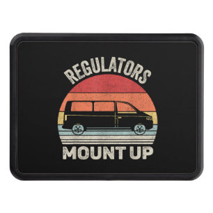 Vintage Retro Regulators Mount Up Funny Mom Hitch Cover