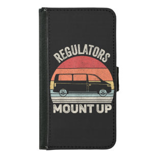 Vintage Retro Regulators Mount Up Funny Mom Samsung Galaxy S5 Wallet Case